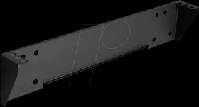 WB0011 19" wall bracket, 1 U, black