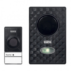 Eura-tech Eura WDP-40A3 Lumen - dzwonek bezprzewodowy - bateryjny - sygnalizacja świetlna i wibracja