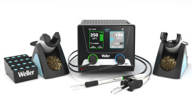 Stacja lutownicza Weller 2-wyjściowa Rozlutowywanie / Lutowanie 300W Lutowanie i naprawy Typ F — wtyczka Schuko, typ G