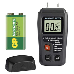 Wilgotnościomierz do drewna dokładny tester miernik wilgotności + bateria