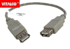 VITALCO ADAPTER GNIAZDO USB PODWÓJNE Z PRZEWODEM A/A