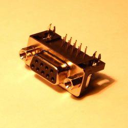 Złącze szufladowe DRB-9SR żeńskie gniazdo D-Sub ,Canon 9p , przewlekane do druku kątowe 7,2 mm cena netto