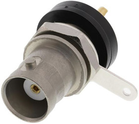 Złącze koncentryczne Montaż na panelu Żeński 50Ω typ złącza Złącze BNC 0 to 4GHz Lutowane