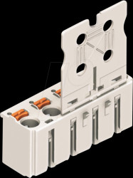 1-Leiter-Federleiste, 4-polig, bis 2,5 mm²