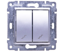 VENA Łącznik schodowy podwójny aluminium 514019