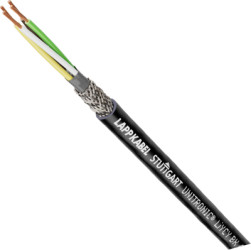 PVC data cable, 3-wire, 0.14 mm², AWG 26, black, 1030451