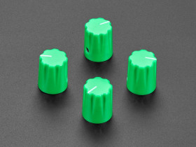 Adafruit Green Micro Potentiometer Knob - 4 pack
