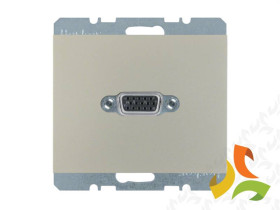 BERKER K.5 Gniazdo multimedialne VGA (zaciski śrubowe) stal szlachetna lakierowana 3315417004 HAGER