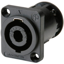 Speakers panel-mount socket, Lautsprechereinbaubuchse, 4-polig, 250 V, NL4MP-ST
