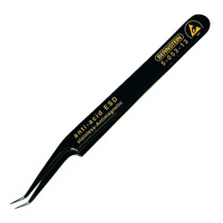 Bernstein 5-053-13 SMD Tweezers 110mm Obliquely Angled Very Sharply Pointed ESD