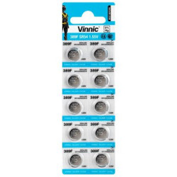 10 x bateria srebrowa mini Vinnic 389 / SR1130SW / 390 / SR54 / G10 / AG10