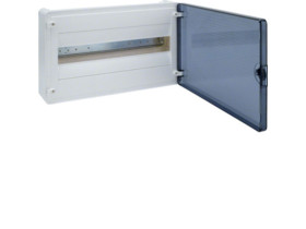 Rozdzielnica natynkowa 18 modułowa 1x18M drzwi transparentne IP40 GOLF VS118TD HAGER