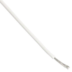 Przewód montażowy 0,2 mm² Biały Alpha Wire PVC 24 AWG 300 V dł. 30m 7/0,20 mm +105°C