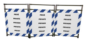 Bariera ochronna Bariera składana Niebieski, biały