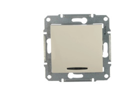 Sedna Łącznik krzyżowy 10AX z podświetleniem LED kremowy IP20 SDN0501123