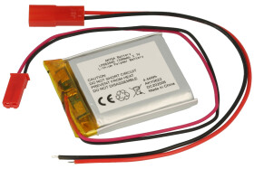 Akumulator; Li-Po; LP883440; 3,7V; 1200mAh; 8,8x34x40mm; Zabezpieczenie PCM; konektor+ gniazdo 2,54*2piny; AKYGA; RoHS