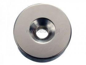Magnes neodymowy okrągły 12x3mm + otwor 8/4mm