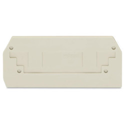 WAGO 282-330 2.5mm 2-conductor End and Intermediate Plate Light grey