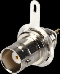 R141A 605 000 BNC panel jack, 50 ohms, solder version
