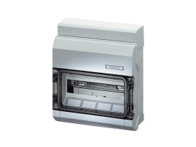 Rozdzielnica hermetyczna natynkowa 12 modułowa 1x12M drzwi transparentne Fixconnect IP65 KV 9112 6100596 HENSEL