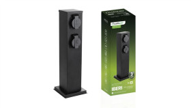 Słupek Ogrodowy Iberi Zewnętrzny 230V 40Cm 4X Gniazdo Sieciowe Lumiled