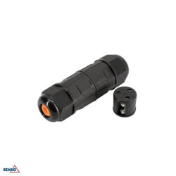 Hermetyczne złącze kablowe mufa IP68 3-torowe E04-ZK03-IP68