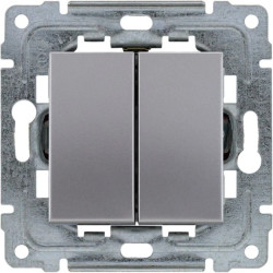 DANTE Łącznik podwójny dwuobwodowy z klawiszem bez ramki 16AX 250V 454122