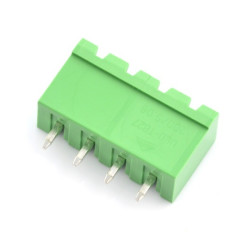 Listwa montażowa męska, 4-pinowa, raster 5,08mm, pionowa, zabudowana