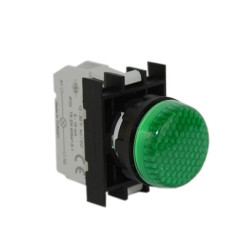 Lampka sygnalizacyjna B z oprawką Ba9S, zielona, T0-B030XY