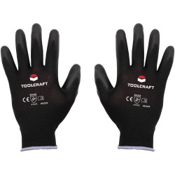 Toolcraft TO-5621646 Nylon/PU Glove Size 9 EN 388 CAT II Comfortable
