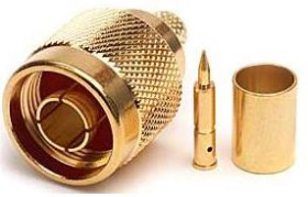 Złącze N/m zaciskane na H155 (gold)