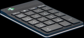 RGOCONMWLBL Keyboard, Bluetooth, compact, ergonomic, black