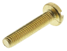 Śruby maszynowe M4 łeb z łbem walcowym soczewkowym Mosiądz długość 20.0mm skok 0.70mm