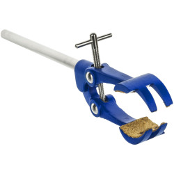 EISCO PRCMP02 4 Prong, Cork Lined Clamp on SS Rod, Industrial Laboratory Grade