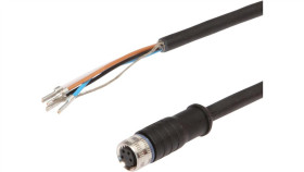 Vka05375 Kabel Połączeniowy, 10 M, Gniazdo M8 4-Stykowe Proste, Wolny Koniec...