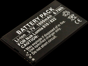 10858 Smartphone battery for Nokia devices, Li-Ion, 1800 mAh