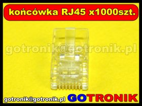 Końcówka RJ45 x1000szt.
