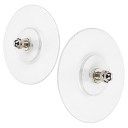 Śruba Samoprzylepna Okrągła 4mm 60x60mm 2szt Ścienny Uchwyt