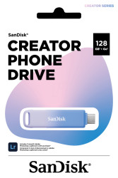SDIXD0N-128G-GN6TP SanDisk Creator Phone Drive Lightning/USB-C 128GB