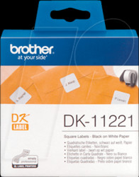 DK-11221 Square labels, 23 x 23 mm, (1000 per roll), paper