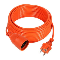 Przedłużacz ogrodowy 1-gniazdo z/u 16A 10m /H05VV-F 3x1,5/ pomarańczowy PS-170