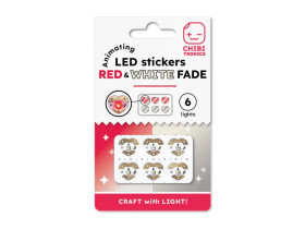 Chibitronics Circuit Stickers White heart LEDs (6 stickers)