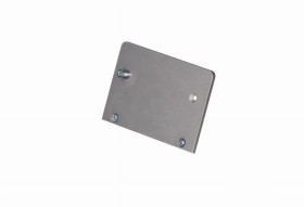 Zaślepka do profilu Aqua Max srebrna z wkrętami