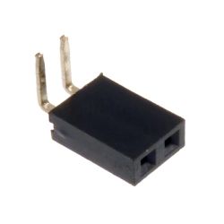 LISTWA JEDNORZĘDOWA KĄTOWA 2PIN GNIAZDO PB02R RoHS