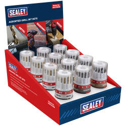 Sealey AK5700DB Assorted Drill Bit Set - Display Box of 12