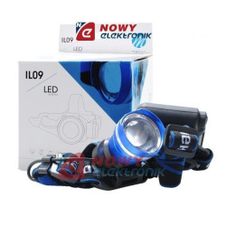 Latarka czołowa IL09 CREE lampa z zoom 800 Lumen 4xAA M-Tech