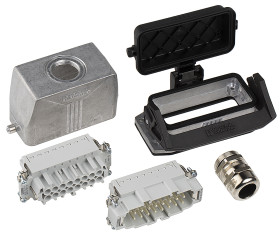 Zestaw złączy dużej mocy 16-pinowe Phoenix Contact 16A 500 V Żeńskie, męskie M25 x 1.5