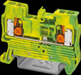 1343116 Protective earth terminal block, XT 2.5 - green-yellow
