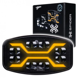 Reflektor drogowy LED X SPIDER + pozycja / strobo amber L3436