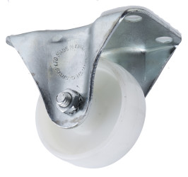 Koło samonastawne średnica kabla 63mm Płyta Flexello 85kg wysokość całkowita 81mm